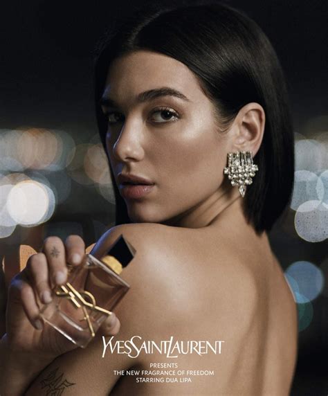 dua lipa dior ad|Dua Lipa Yves Saint Laurent Libre Fragrance .